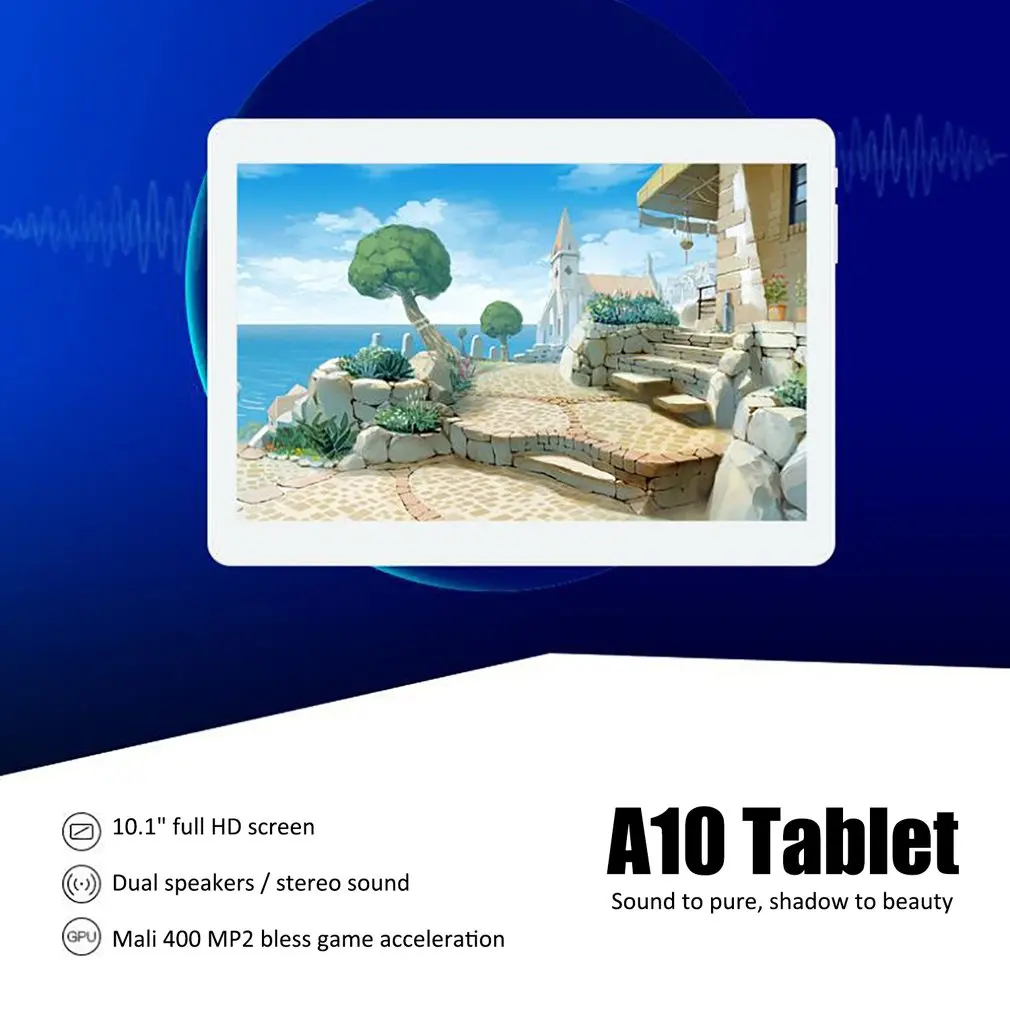 

A10 10.1 inch tablet computer all-A64 quad-core 1GB+16GB HD IPS screen 1GB+16GB Tablet