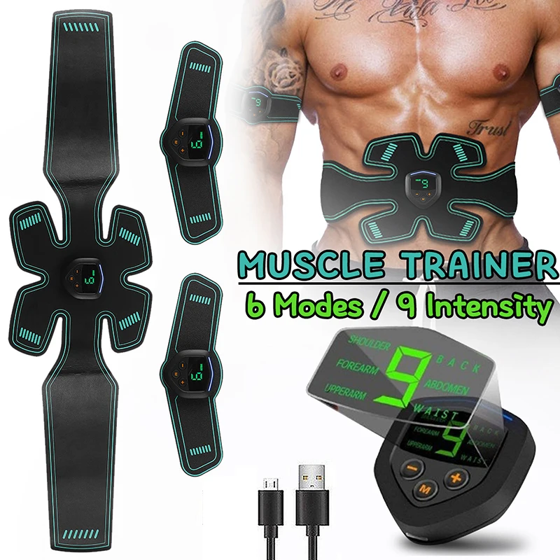 

EMS Trainer Massage Body Slimming Belt Muscle Stimulator Toner Abdominal Electrostimulation Fitness Fat Burning Muscle Exerciser