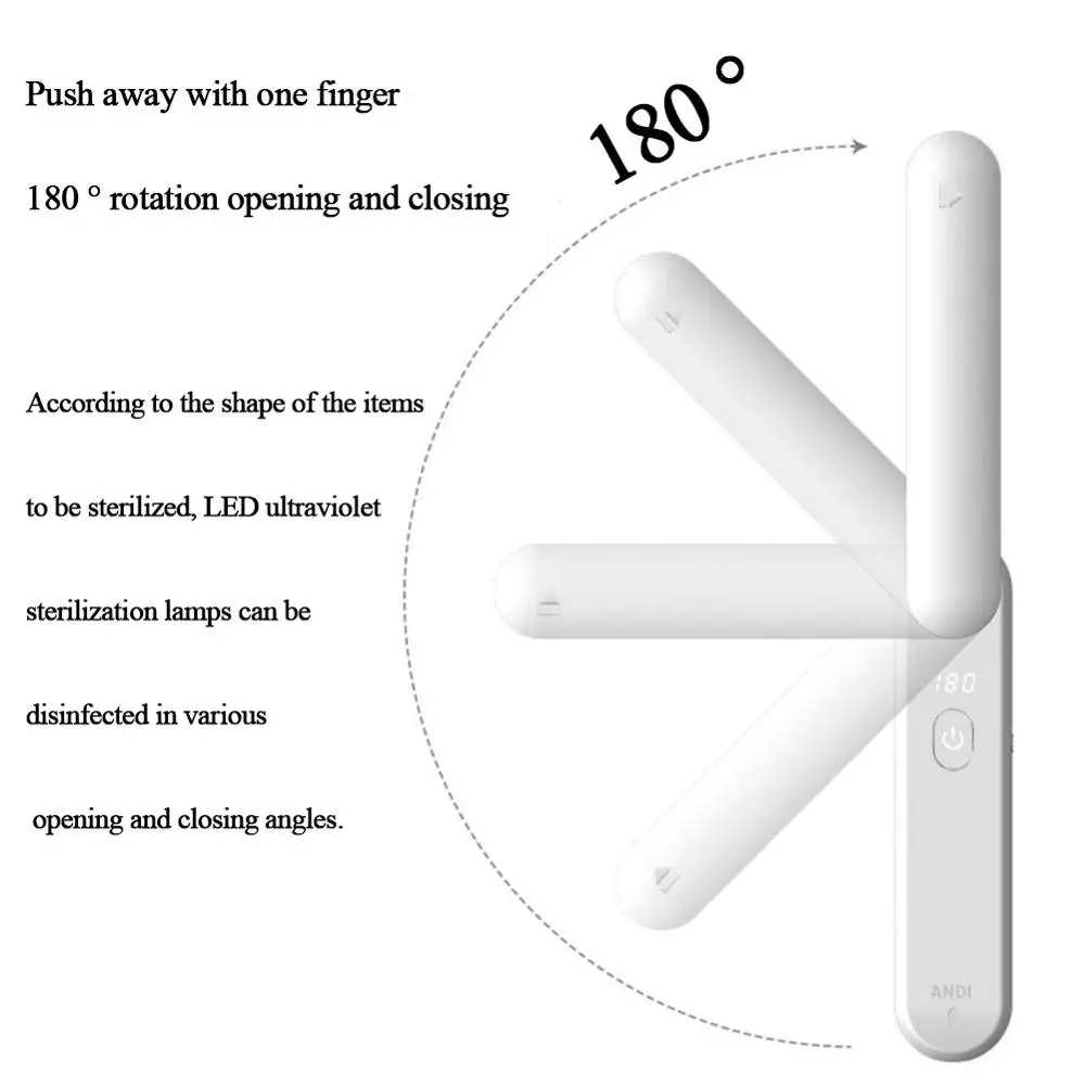 

Hand - held portable UV sterilization lamp UVC sterilization lamp UV sterilizer