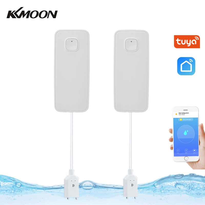 Wi-Fi, датчик утечки воды, датчик уровня утечки воды, сигнализация, детектор, защита от перелива, Tuya Smart Life App, домашний дом, дистанционное управление