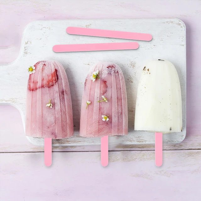 DIY Acrylic Cakesicle Sticks Gradient Ice Cream Stick Soft Durable