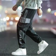 Спортивные штаны мужские уличные Мужские штаны для бега шаровары мужские s брюки хип-хоп тактические Осенние большие размеры Карго повседневные M-4XL 5XL