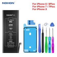 NOHON телефон батарея для Apple iPhone 8 7 Plus 8Plus 7 Plus X iPhone8 iPhone7 7G 8G литиевая полимерная сменная батарея Batarya