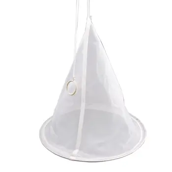 

40/60 Mesh Nylon Bee Honey Strainer Mesh Net Cone Shape Filter Beekeeping Tools 27RF