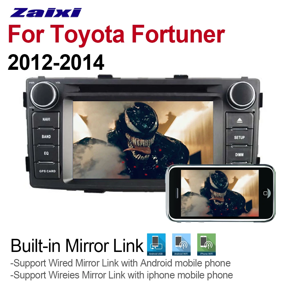 Автомобильный мультимедийный плеер для Toyota Fortuner 2012 2013 2014 Android 2 Din WIFI GPS навигация