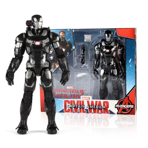 Marvel Мстители Фигурки игрушки Капитан Америка: Civil War Железный человек Черная пантера подвижные куклы Детский подарок