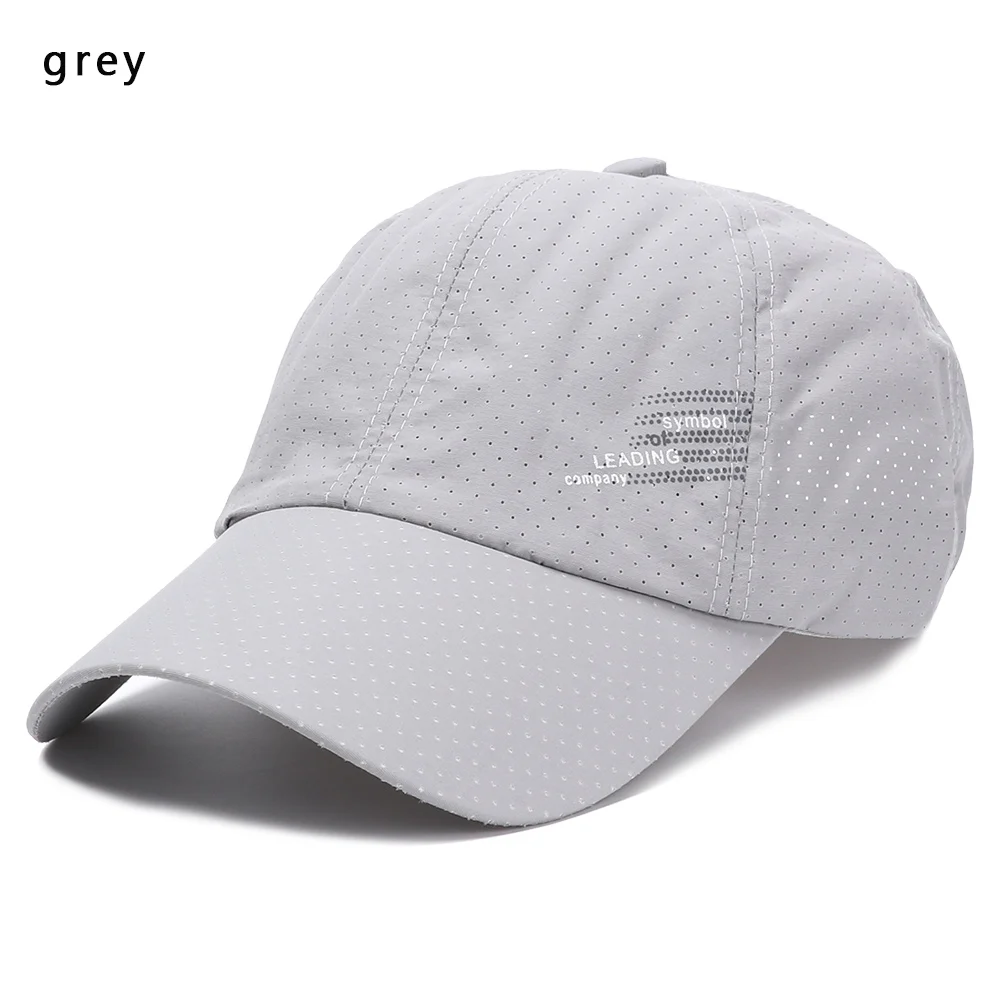 grey 1 шт., новая модная повседневная прочная сетчатая Кепка, солнцезащитная Кепка, дышащая бейсболка для гольфа, женская и мужская одноцветная летняя кепка - Цвет: grey