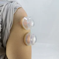 2pcs Silicone Cupping Vacuum Pump Cups Anti Cellulite Clearing Damp Body Massage Therapy Slimming Helper Suction Cup Health Care 1
