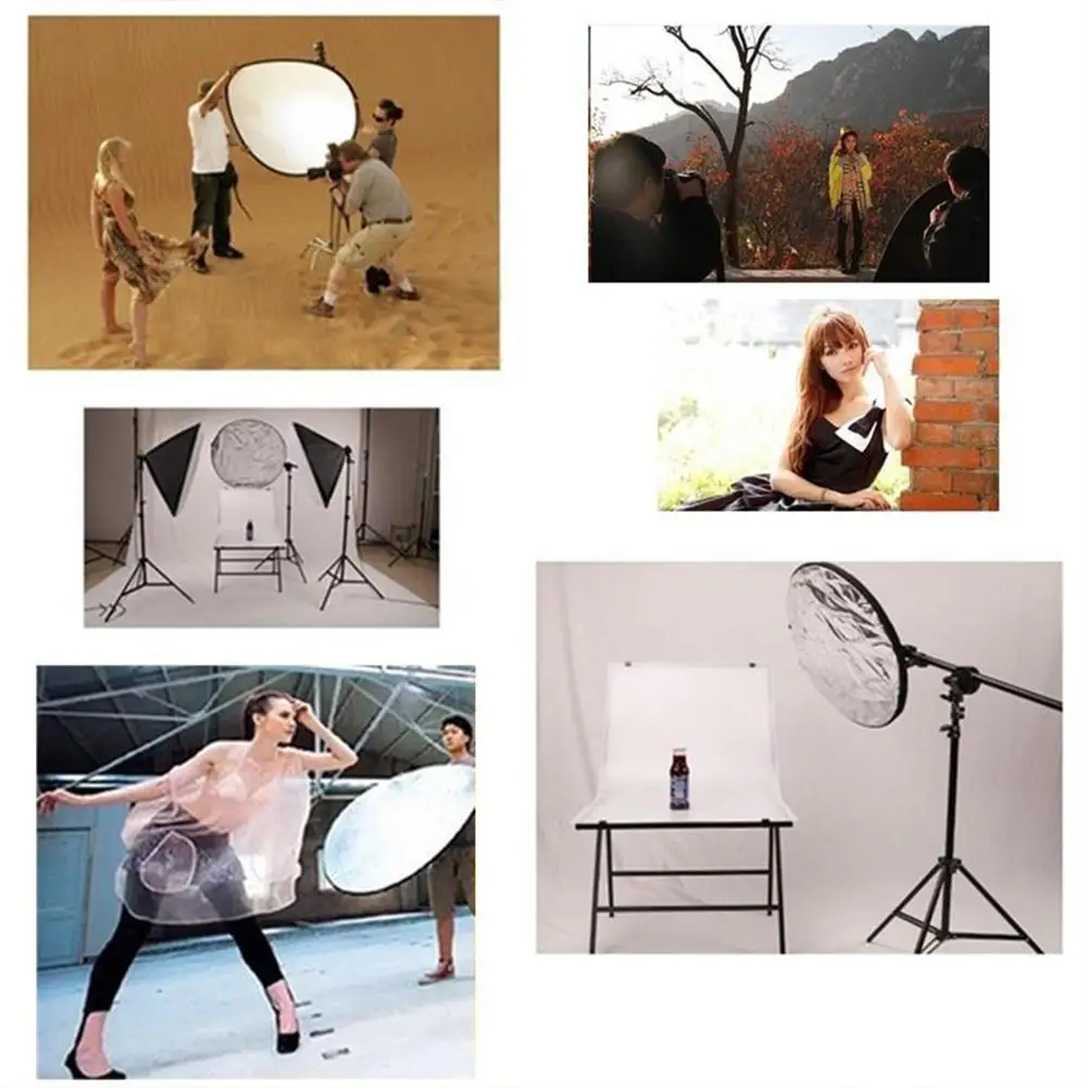 

1 Pcs 5 in 1 Round Reflector 60CM Photo Fill Light Reflector For Photography Foldable Mini Diffuser Portable Plate Studio C6W6