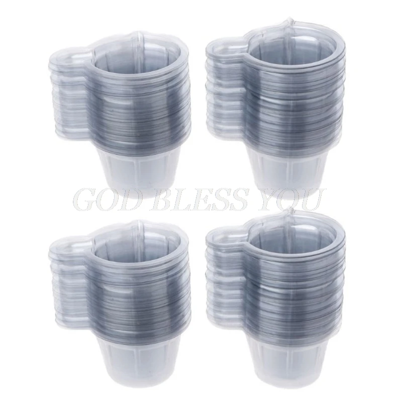 200Pcs 40ML Plastic Disposable Dispensing Cup Epoxy Resin Mixing Cups Resin Dispenser For DIY Epoxy Jewelry Making