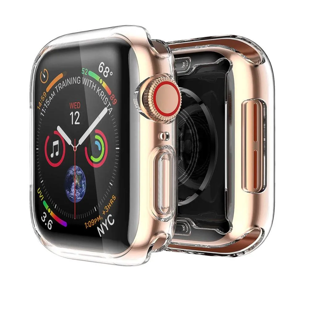 Мягкий чехол для Apple Watch Band 5 4 3 Чехол 42 мм/38 мм/44 мм 40 iWatch универсальная