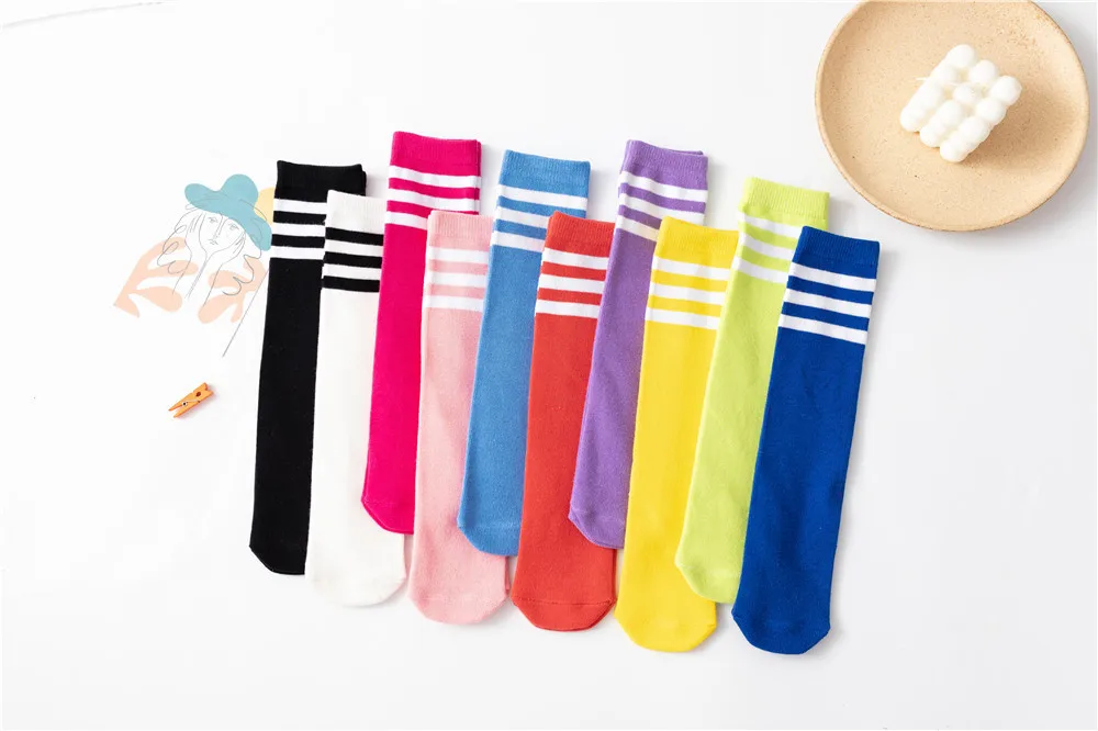 Suave NIÑOS Calcetines de algodón de chicos de la Escuela de las niñas calcetines Kawaii niños medias a la rodilla regalo para su bebé calcetines de la pierna calentadores de rodilla