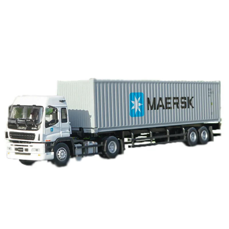 A 1/50 несколько типов сплав Isuzu Tow horse Maersk контейнер металлическая литая Игрушечная модель грузовика Подарочная детская коллекция дисплей - Цвет: A