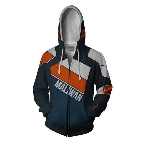 LLS-405 BIANYILONG новые худи свитшоты пальто толстовки костюм Легион одежда Maliwan 3D печатные толстовки на молнии топы - Цвет: LLS-405