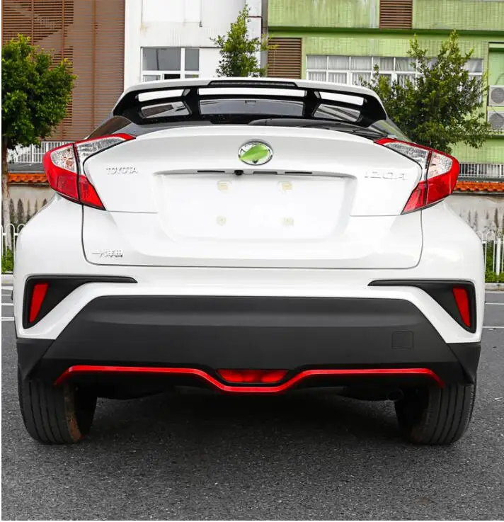 Задняя панель накладка применяется только для Toyota IZOA украшения заднего бампера, ABS Материал яркая полоса IZOA внешняя модификация украшения
