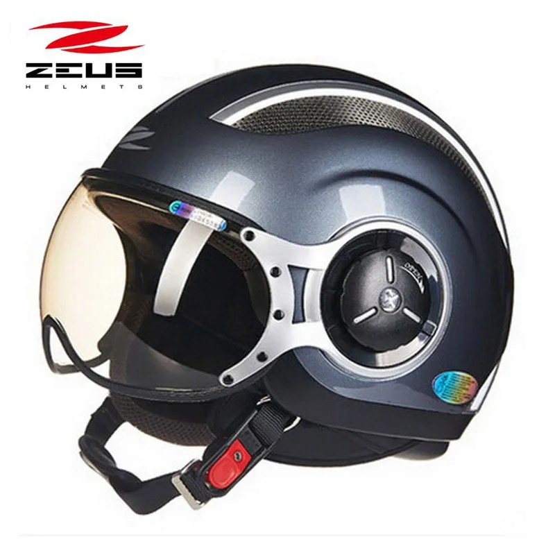 ZEUS moto rcycle шлем ZS-218c 3/4 безопасности мото rbike мото скутер шлем M L XL XXL черный белый цветной