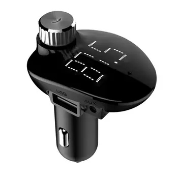 

New FM Transmitter Modulator Bluetooth Handsfree Car Kit Auxiliary Car Audio MP3 Player 5V 3.4A USB Charger