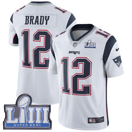 Super Bowl Patriots 12 TOM BRADY 87 ROB GRONKOWSKI 11 JULIAN EDELMAN 34 Rex Burkhead 15 Chris Hogan 26 sony Michel Jersey - Цвет: 3