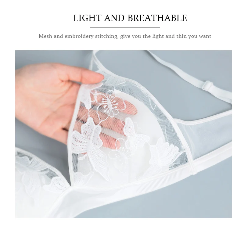 Cheap Sexy Bra Lace Lingerie Sets Black Bralette Transparent Bra and Panty Set Intimates Women Underwear Set