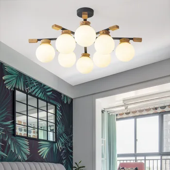 

nordic glass ball iron crystal hanging lamp luminaire suspendu lamparas de techo colgante moderna bathroom fixture avizeler