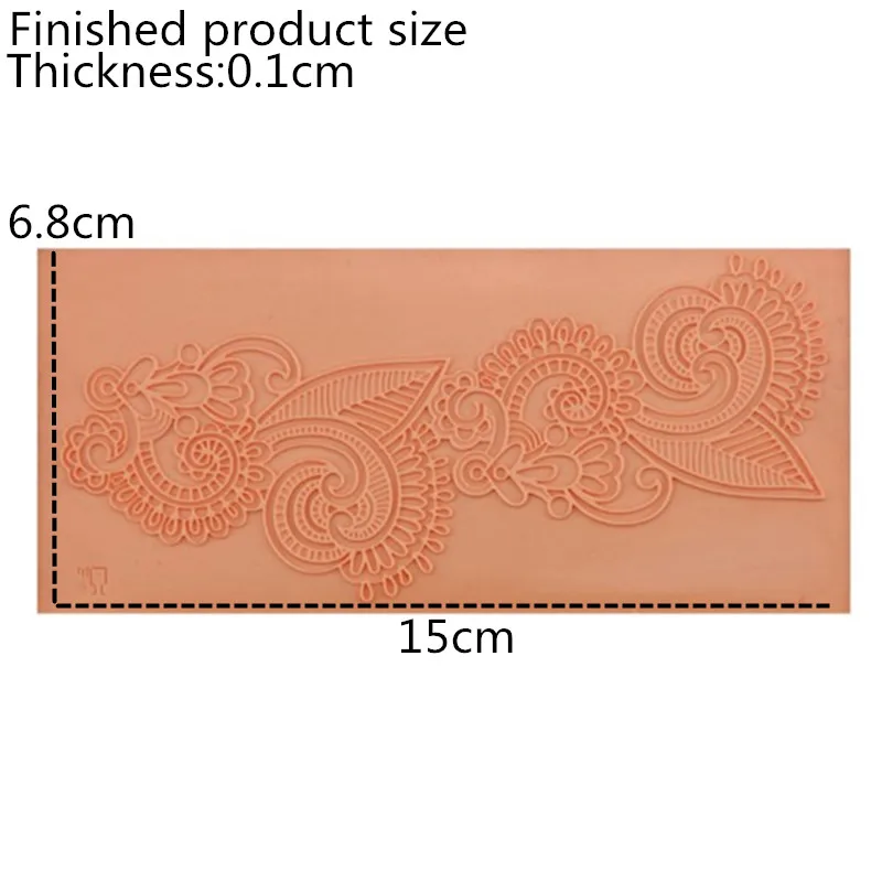 DIY Silicone Cake Lace Mat Silicone Lace Mold Fondant Cake Decorating Tools Border Decoration Lace Mold Stencil Baking