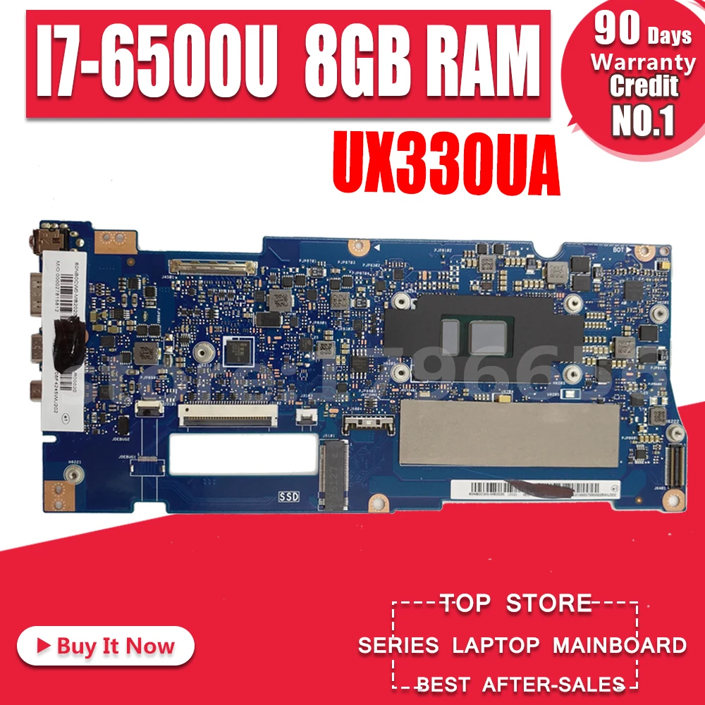  Akemy UX330UA Laptop Motherboard For ASUS UX330UA UX330UAK UX330U U3000U mainboard 100% test OK I7-