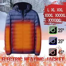 Высокое качество, куртки с подогревом, жилет, пуховик, хлопок, для мужчин и женщин, для улицы, пальто, USB, с электрическим подогревом, куртки с капюшоном, теплая зимняя куртка