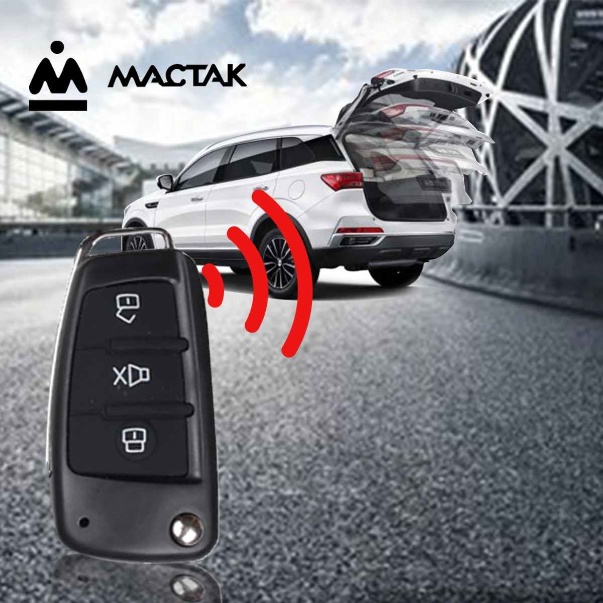 

PKE Smart Key Car Alarm System With Remote central locking Start Stop Push Button Passive Keyless Entry