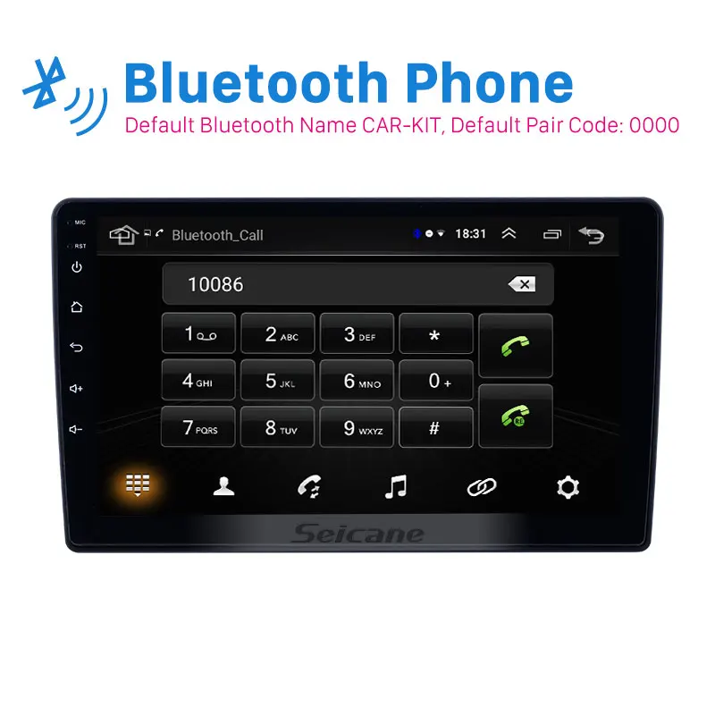 Seicane 9 дюйм, Bluetooth, GPS Автомагнитола Android 9,1 для Lada Granta 2011- с HD сенсорным экраном Поддержка Carplay резервная камера