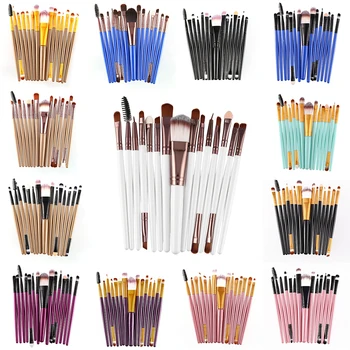 

15Pcs Pro Makeup Brushes Set Eyelash Lip Foundation Powder Eye Shadow Brow Eyeliner Brush Cosmetic Make Up Brush Beauty Tool Kit