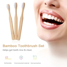 Бамбуковая зубная щетка с плотной щетиной ручная зубная щетка es набор экологическая мягкая бамбуковая зубная щетка для взрослых уход за полостью рта