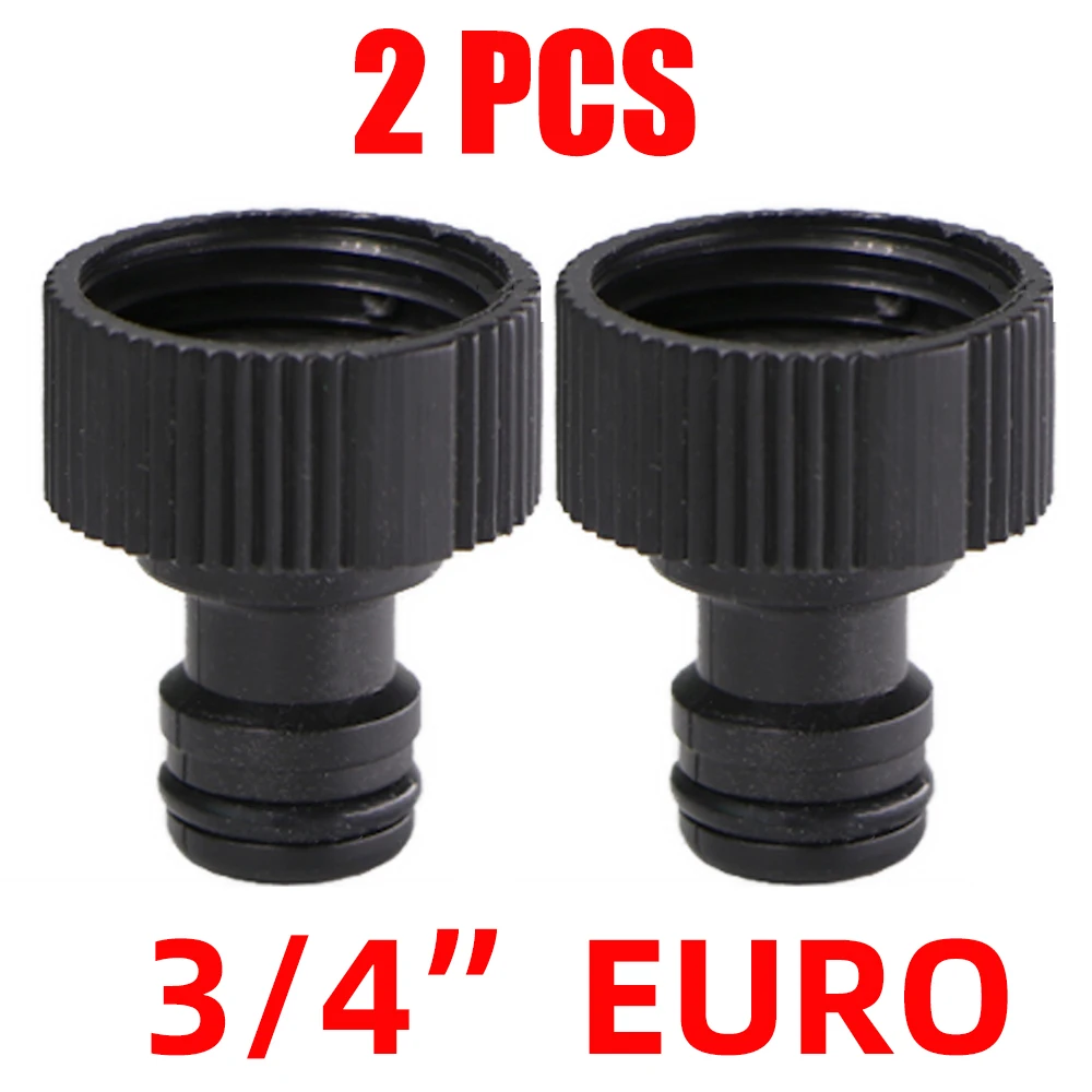 Quick Connector Nipple EURO USA 3/4 Inch Male Threaded Hose Pipe Adapter for Garden Tubing Drip Irrigation Watering System