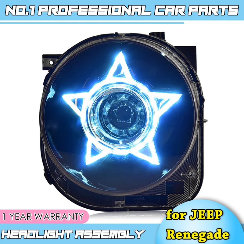 car accessories Headlight Assembly for JEEP Renegade headlight 2015 2016 2017 LED H7 Xenon Lens with DRL | Автомобили и мотоциклы