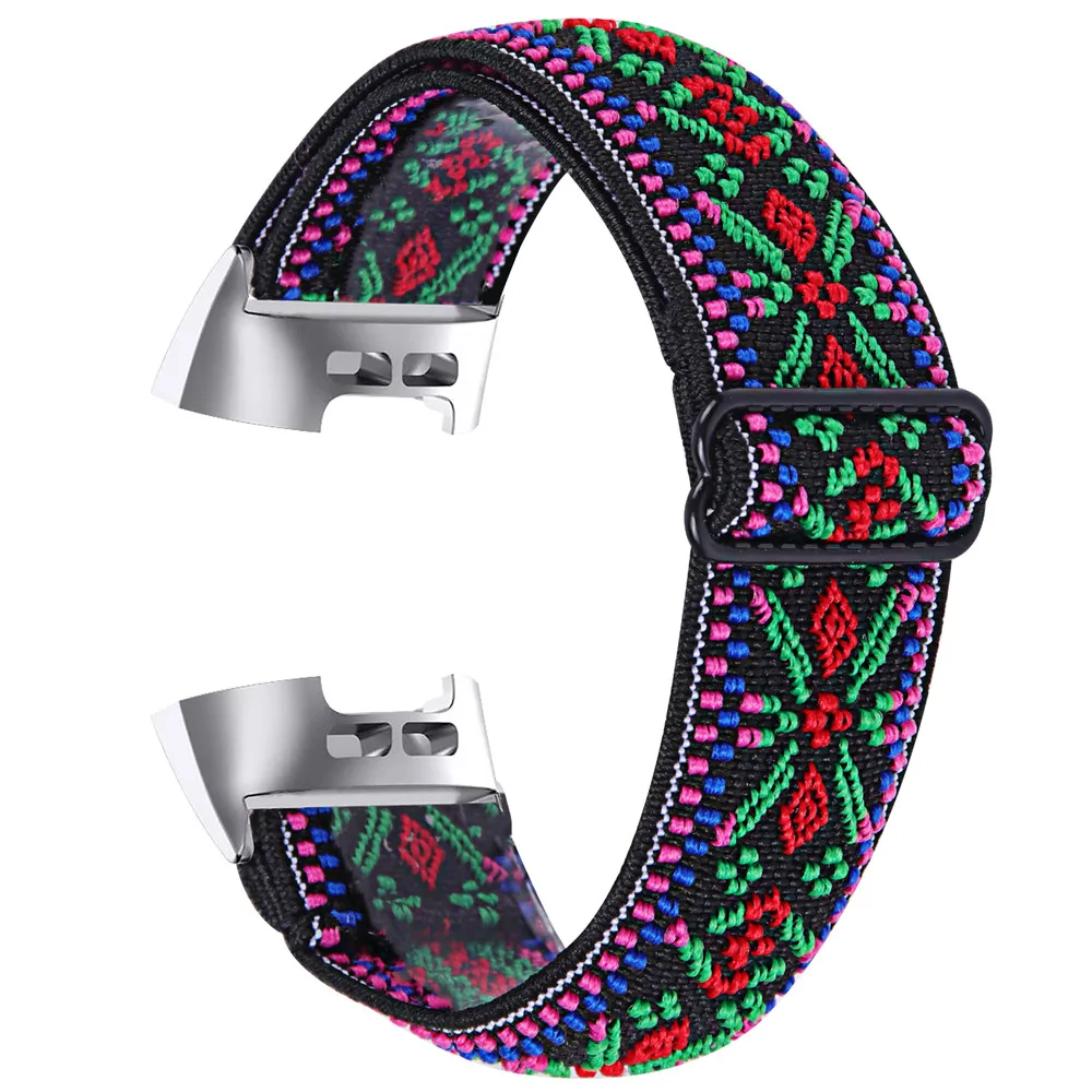 Essidi Elastic Band For Fitbit Charge 5 4 3 2 Sports Fabric Bracelet Strap Loop For Fitbit Charge 3 4 SE Watch Wrist Band Correa 