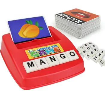 

Children Alphabet Game Card English Alphabet Letters Learning Toys Vocabulary Word Picture Match Game Educational Toys