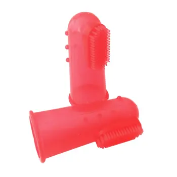 

Colorful Design Non-Toxic Soft Silicone Pet Finger Toothbrush Dogs Brush Bad Breath Tartar Teeth Care Cleaning Tool