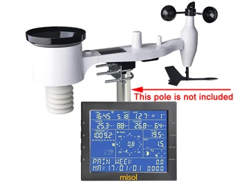 

WIFI wireless weather meter indoor and outdoor temperature and humidity rain gauge light UV