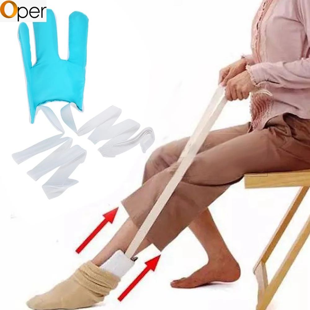 

Blend-free Putting On Socks Auxiliary Strap Sock Aid Kit Stretching Stocking Helper Aid Brace for Pregnancy Injury Eldly Patient
