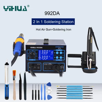 

YIHUA 992DA Heat Gun Desoldering Station Soldering Iron With Smoking Function Digital Display Hot Air Gun Soldering Station