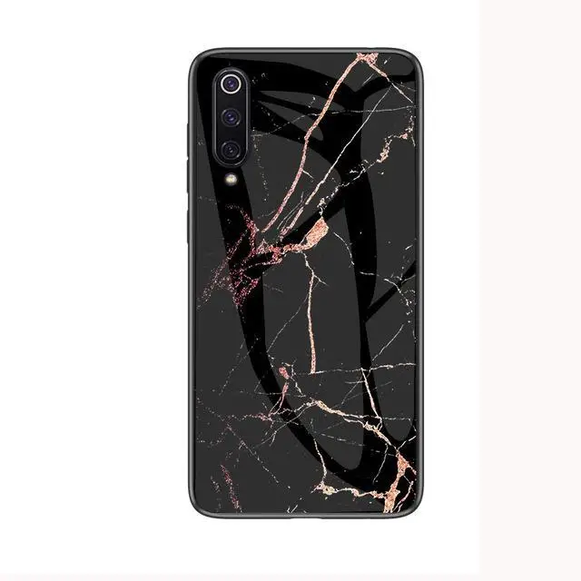 3 Тонкий чехол из закаленного стекла для Xiaomi mi 9 SE mi 8 Lite A1 A2 Max3 mi x3 6X Red mi K20 Note 7 5 6 Pro 7A 6A 5 Plus мраморная задняя крышка - Цвет: 3