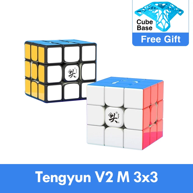 Original plus récent Dayan tengyun V2 M magnétique 3x3x3 Cube Cubo Magico 3x3 avec aimants jouets éducatifs pour enfants cadeaux Tengyun V2M