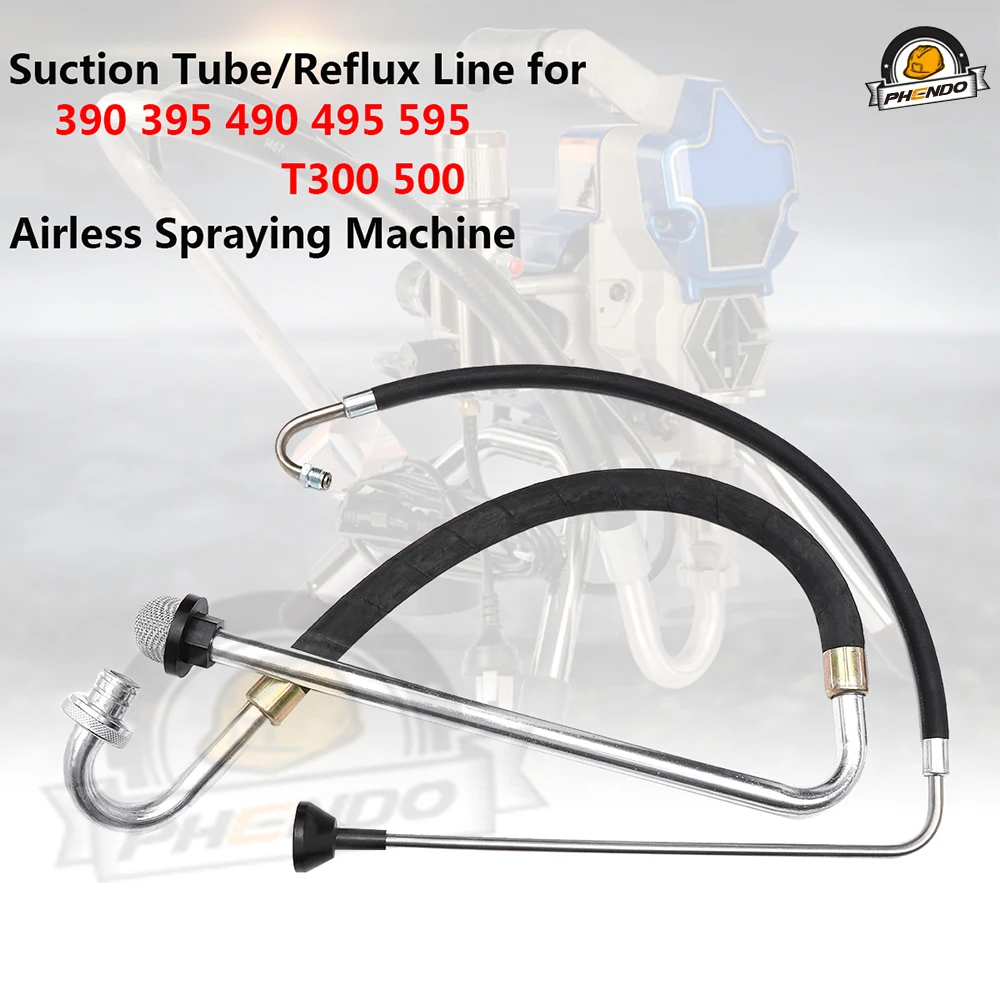 

PHENDO Suction Tube Reflux Line Intake Hose Airless Paint Sprayer Accessories 246386/ 246381 for Graco 390, 395-595 ST Ultra 395