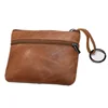 Men Mini Purse Genuine Leather Wallets for Women Zipper Pouch Short Wallet Small Money Bag Coin Bag Driver License Holder ► Photo 2/6