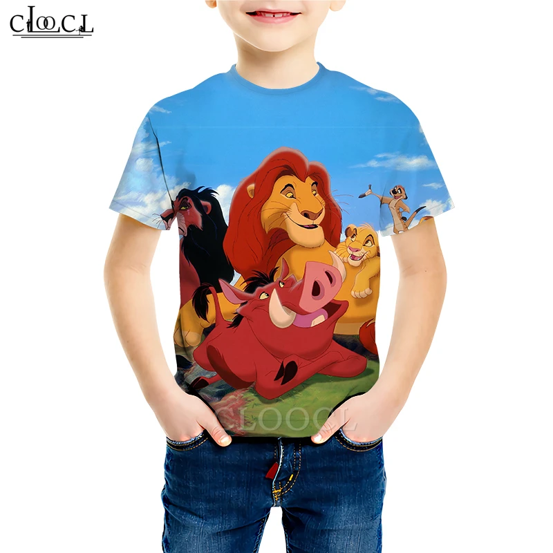 Kids T shirt 10 Футболка Dumbo, футболки для всей семьи с 3D принтом, милые Simba с героями мультфильмов, футболки для маленьких мальчиков и девочек с коротким рукавом для детей, Повседневные детские топы, M206 - Цвет: Kids T shirt 10