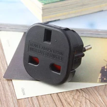 Универсальная дорожная Вилка питания от Великобритании до ЕС, адаптер переменного тока, розетка, конвертер, 100-240 В, адаптер для путешествий, зарядное устройство, штепсельная вилка европейского стандарта