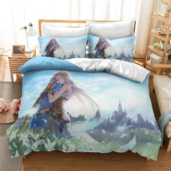

Popular Zelda Game 3d Duvet Cover Set Link Zelda Princess Bedding Sets Twin Full Queen King Double Bed Linen Chlidren Bedclothes