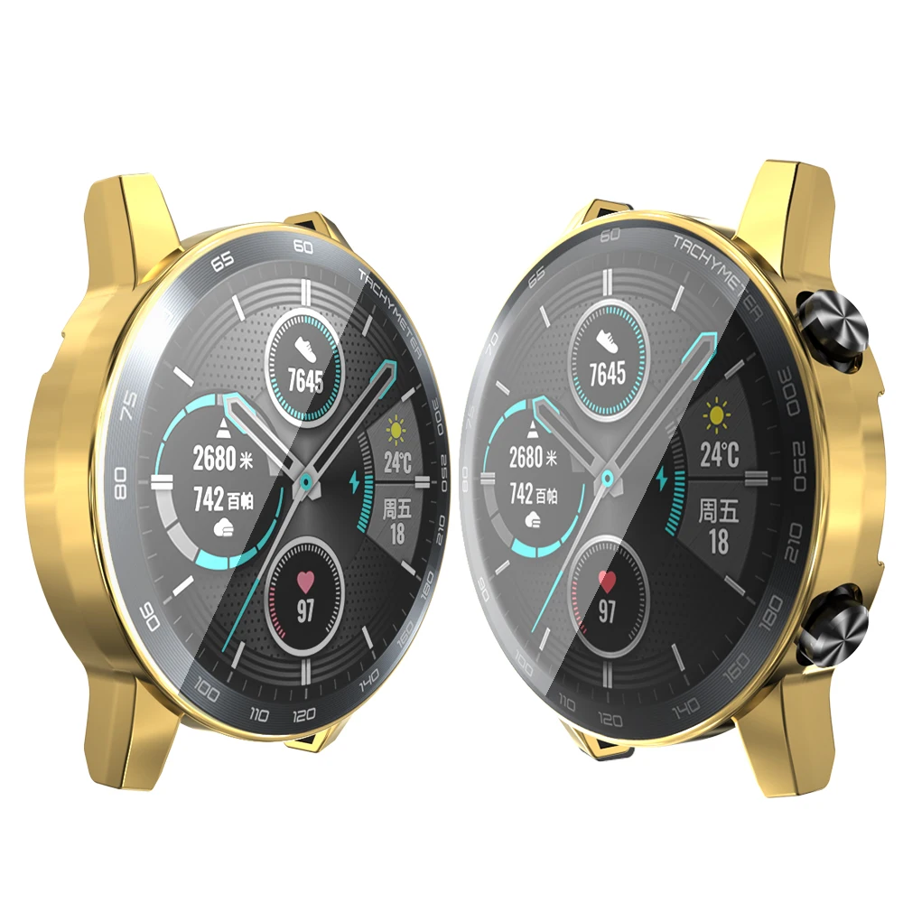 Durable TPU Protective Shell Case with Screen Protector for Huawei Honor Magic Watch2 46mm – Premium Watch Accessory
