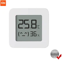 Bluetooth-термометр XIAOMI Mijia 2, беспроводной умный электрический цифровой гигрометр, термометр, работает с приложением Mijia и аккумулятором Bluetooth-термометр XIAOMI Mijia 2, беспроводной умный электрический цифровой гигрометр, термометр, работает с приложением Mijia и аккумулятором