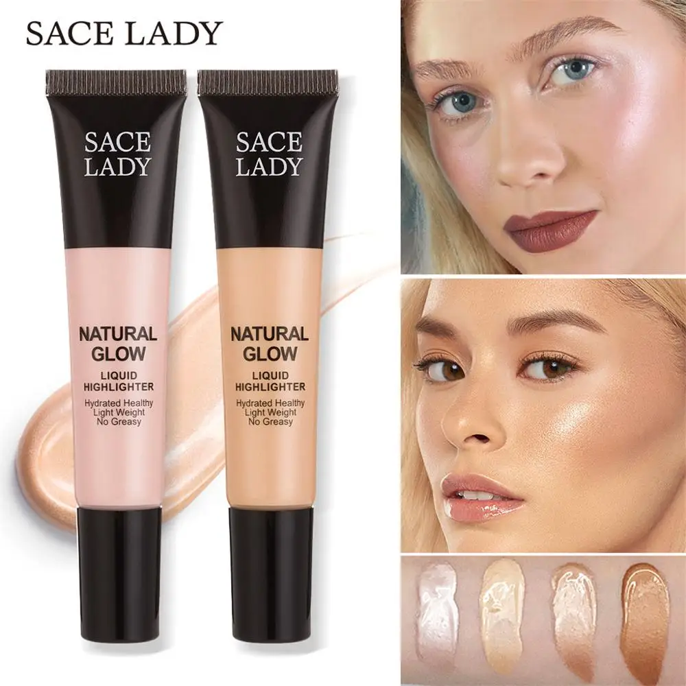

Highlighter Makeup Face Contouring Bronzer Face Shading Liquid Highlighter Waterproof 3 Colors Shimmer Makeup Highlight