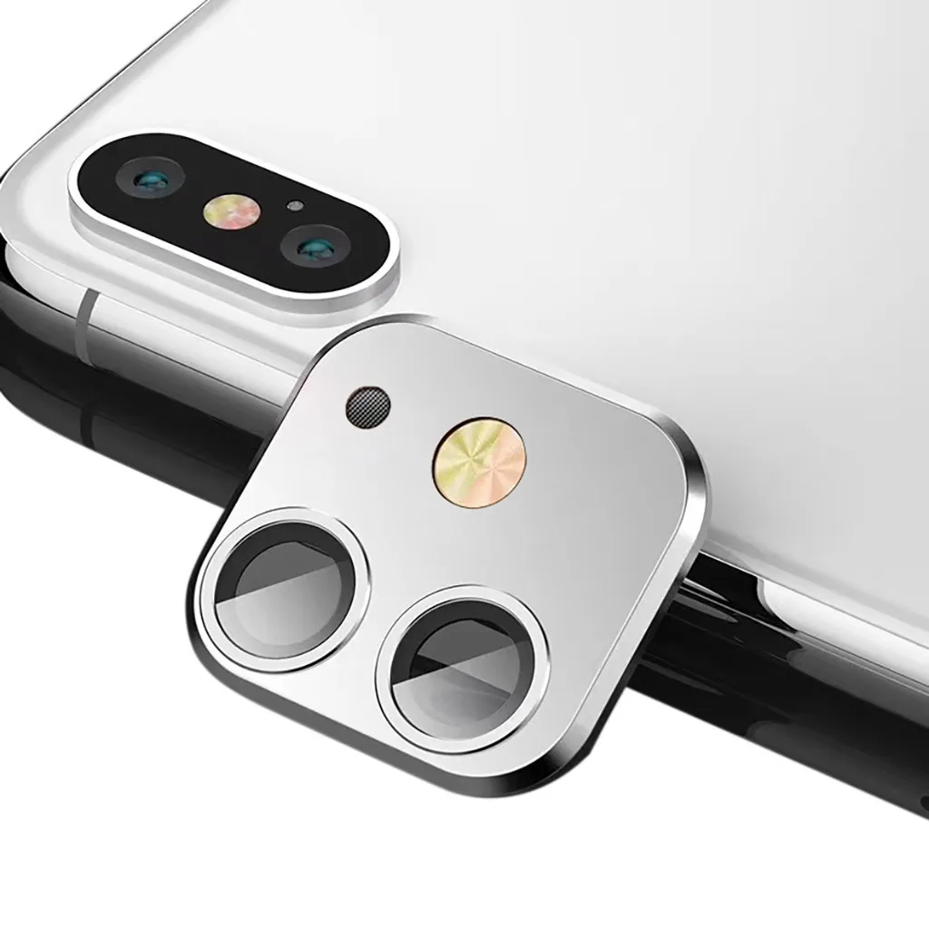 Задняя Защитная пленка для объектива камеры для iPhone 8 XR выглядит как телефон 11 поддельная наклейка для камеры изменение секунд для iPhone 11